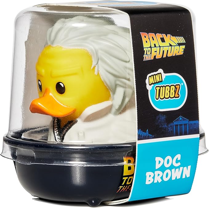TUBBZ Mini: Back to The Future - Doc Brown Cosplaying Rubber Duck Vinyl Figure