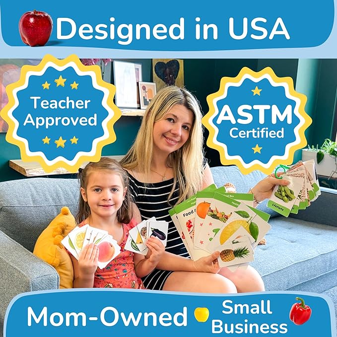 Preschool Learning Activities, Educational Books, Toddler Flashcards, Montessori Games, Picture Cards, Play Food For Toddlers 1-3, 1 year old girl gifts and toys, 2 year old girl birthday gift
