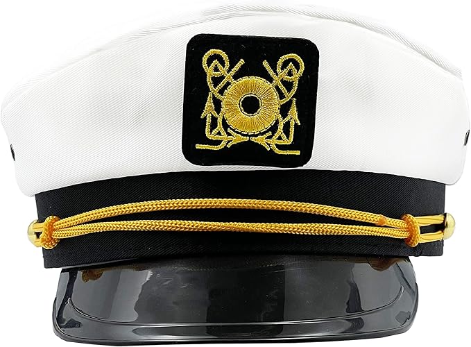 The Dreidel Company Captain Hat, Dress Up Costume Clothes for Kids, Pretend Play, Party Favors