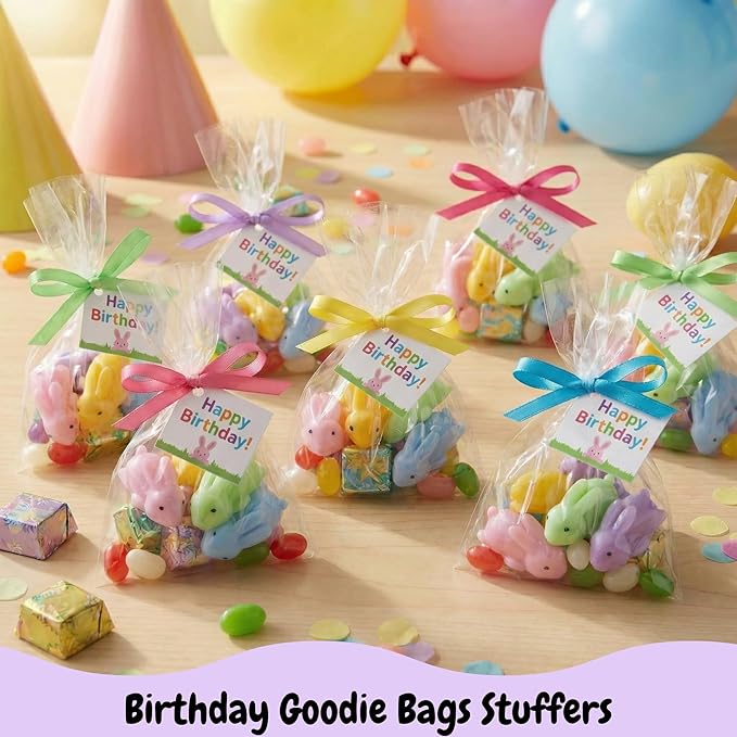 PICK A TOY Bunny Favor Toys for Girls and Boys, 36 Pcs Rubber Finger Flicker Stretchy Slingshot for Kids, Birthday Goodie Bag, Easter Egg Stuffers , Classroom Treasure Chest Treats