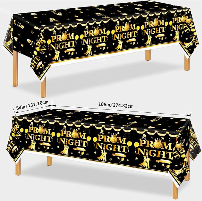179Pcs Prom Decorations for Party 2026 Prom Plates and Napkins 2026 Prom 2026 Decorations Prom Party Supplies with Prom Night Banner