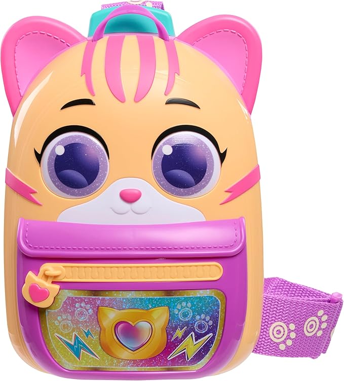 Disney Jr. SuperKitties Su-Purr Backpack Set with Adjustable Strap, 7-Pieces, Lights and Sounds Play Tablet, Dress Up and Pretend Play, Kids Ages 3 and Up by Just Play