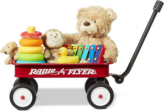 Radio Flyer Miniature Kids Wagon 16.5”, Toy Wagon with Wheels, Rolling Cart for Toddlers & Kids, Indoor & Outdoor Play or Baby Shower Decoration, Ages 1.5+