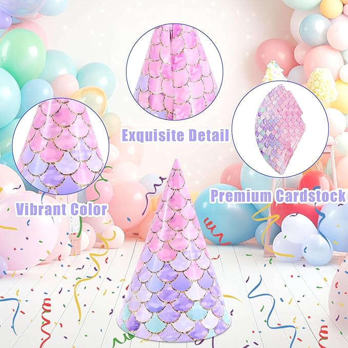 CANREVEL 12 PCS Party Hats for Adults, Party Headwear, Happy Birthday Hats, Birthday Party Decorations for Women Men