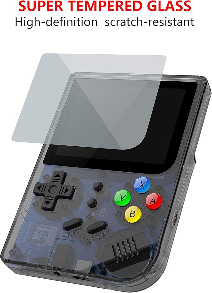 RG300 Handheld Game Console,Retro Game Console with 64G TF Card Built in 5000 Classic Games,Portable Game Console 2.8 inch Full View IPS Screen
