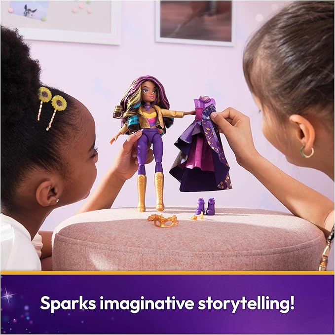 Unicorn Academy, Sophia Masquerade Ball Doll with 9 Accessories, 9.5”, Dolls & Unicorn Toys for Girls