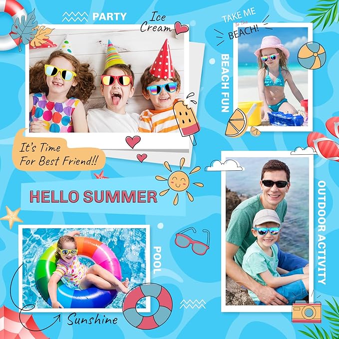 GINMIC Kids sunglasses Party Favors, 24Pack Kids, Boys and Girls Sunglasses Bulk Age 3-8 with UV400 Protection,Party Favors For Kids, Birthday Classroom Goodie Bags Party Supplies