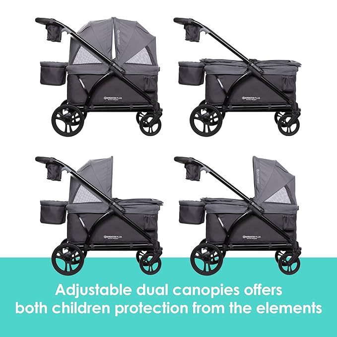 Baby Trend Navigator Plus 2-in-1 Stroller Wagon, Dash Plum