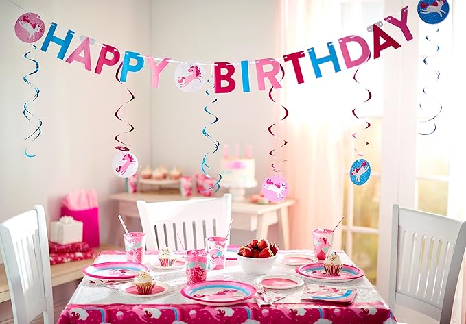 American Greetings Unicorn Party Supplies, Paper Dinner Plates (40-Count)