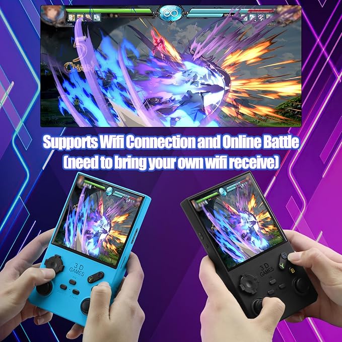 2026Newly Upgraded V40 MAX Retro Handheld Game Console with 256G Built-in 20000+ Classic Games, 4.0 Inch 4K HD IPS Screen Open Source Linux System, 4000mAh Battery, Portable Pocket Video Game Console