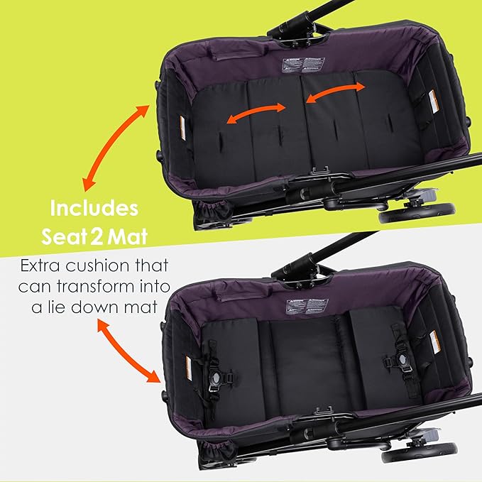 Baby Trend Navigator Plus 2-in-1 Stroller Wagon, Dash Plum