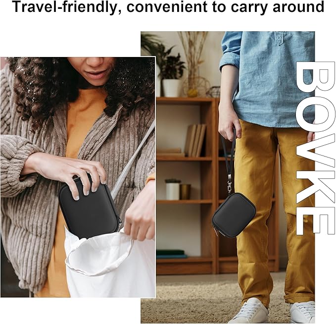BOVKE Carrying Case for Bitzee Disney/Bitzee Magicals/Bitzee Interactive Toy Digital Pet and Case, Travel Holder Fits Bitzee Virtual Electronic Pets Kids Toys, Extra Space for Batteries, Purple