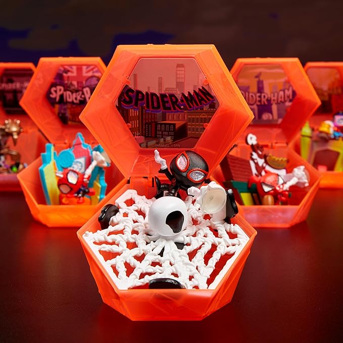 Marvel Doorables Spider-Verse Collector Capsule, Collectible Toy Figures, Easter Basket Fillers, Gifts, Presents, Boys and Girls Ages 5 Up