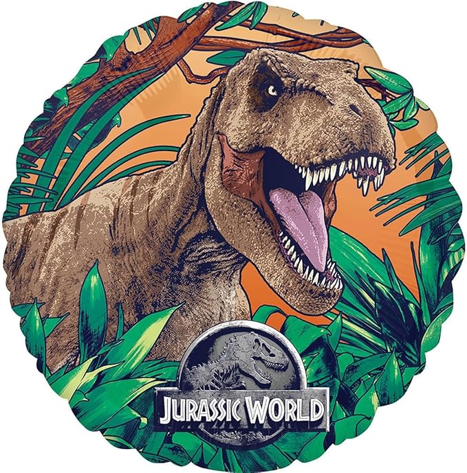 Jurassic Dinosaur World 6th Birthday Party Supplies Foil Balloon Bouquet Decorations