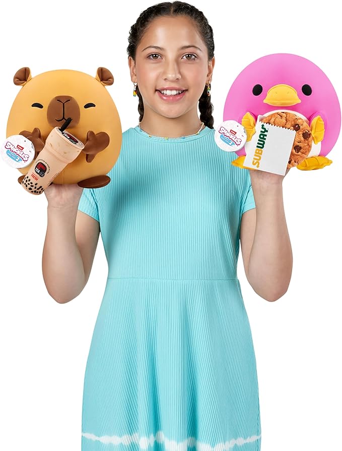 Snackles Series 2 Platypus & Subway 8 Inch Plush by ZURU, Ultra Soft Plush, Collectible Plush with Real Licensed Brands, Stuffed Animal, Giftable