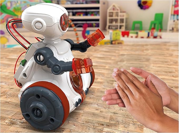 Clementoni- Science & Play Mio Robot: Interactive STEM Learning Robot with App, Obstacle Avoidance & Drawing Function (8+ Years)
