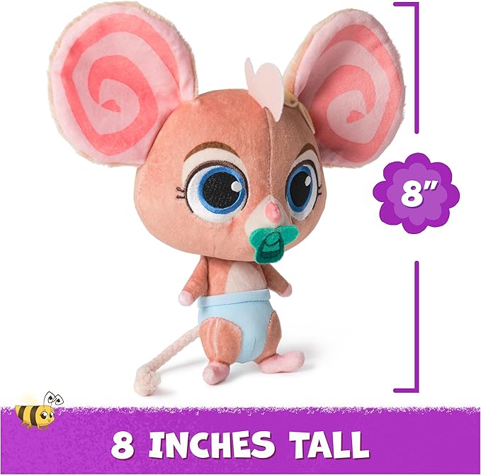 Vida The Vet, Baby Mouse Plush Toy, 8-Inch Tall Stuffed Animals with Super-Soft Fur, Kids Toys for Girls & Boys Ages 3 and up