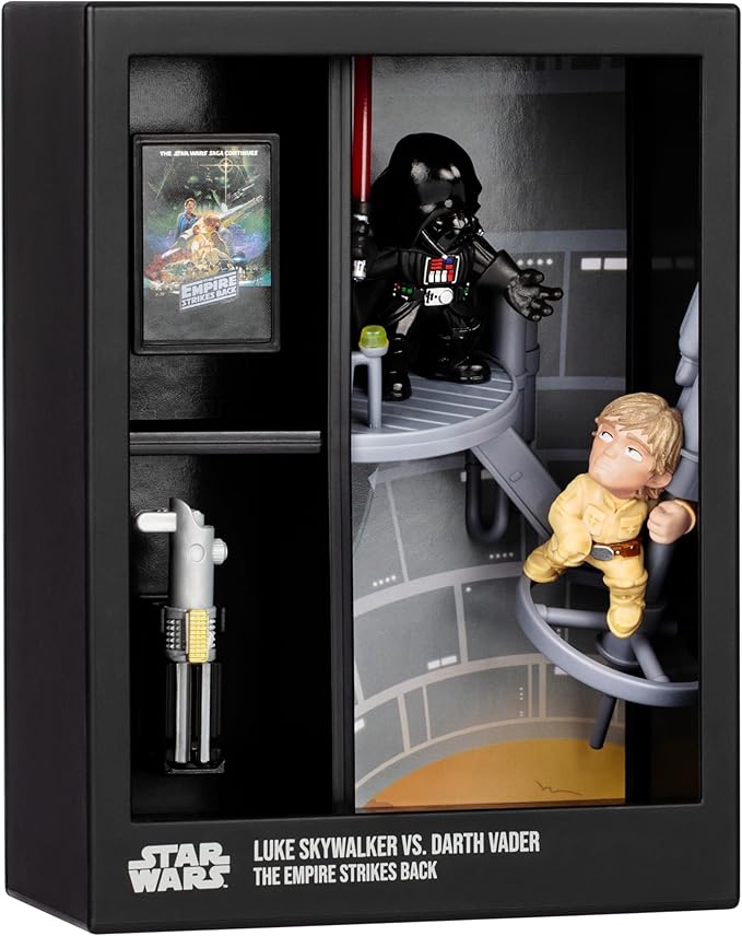FANDROP SW04-Star Wars: The Empire Strikes Backâ - Luke Skywalker VS. Darth Vader, FANDROP Combines an Epic Diorama, Artifacts & Scene Marker Creating A Display to Enhance Any Star Wars Collection