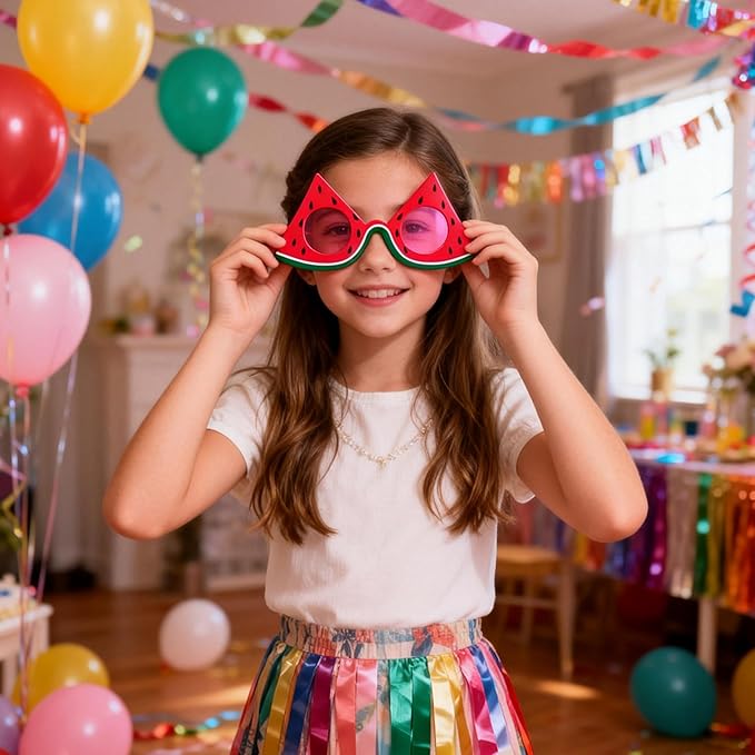 JOYIN 12 Pcs Hawaiian Luau Party Sunglasses, Summer Pool Party Decorations, Tropical Glasses for Girls Hawaiian Outfit, Cool Party Favors & Theme Supplies