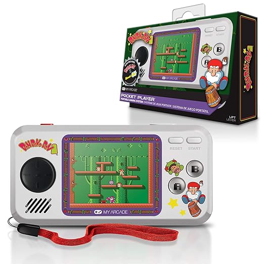My Arcade Limited Edition Don Doko Don Pocket Player: 3 Built In Games, Don Doko Don 1 and 2, Chack'n Pop, Collectible, Full Color Display, Headphone Jack, Battery or Micro USB Powered