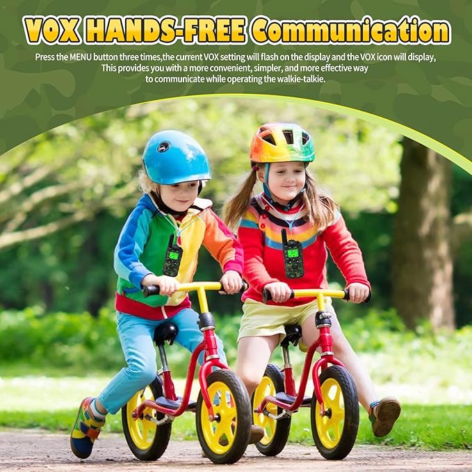 Walkie Talkies for Kids Camouflage Toys 2 Way Radios 22 Channels Long Range Gifts for Boys and Girls Age 4 to 12 5 6 7 8 9 Years Old for Army Outdoor Camping Games Soldier Birthday Presents