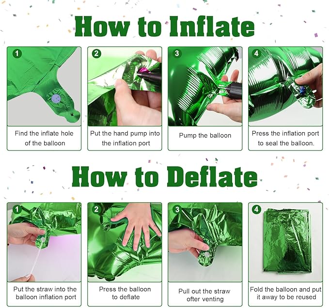 Giant Number Balloons 6, Dark Green 0-9 Set Number Balloons for Women Men, 40 Inch Foil Helium Number Balloon for Boys Girls 6th Birtyday Party Decor Jungle Anniversary Decorations Supplies