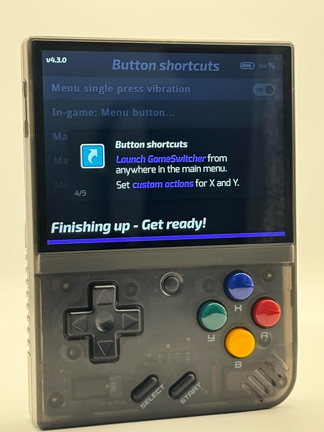 MIYOO Mini Plus 128GB Onion OS Preinstalled Retro Portable Handheld 3.5inches IPS Screen Game Console Miyoo Mini+ Console Compatible with Onion OS (Black Transparent)