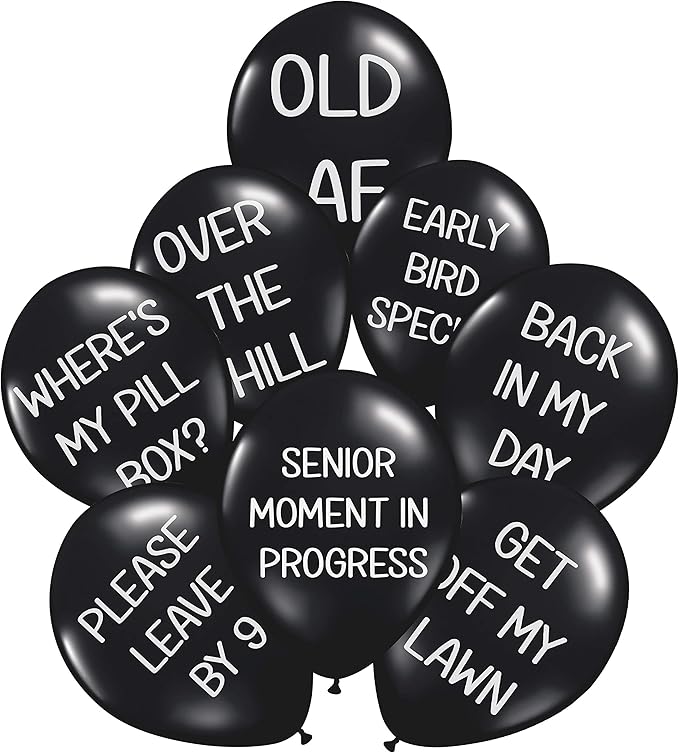 Funny Abusive Balloons | Fun Decoration for Adult Birthday Party | 8 Pack with Different Phrases (8 Pack)