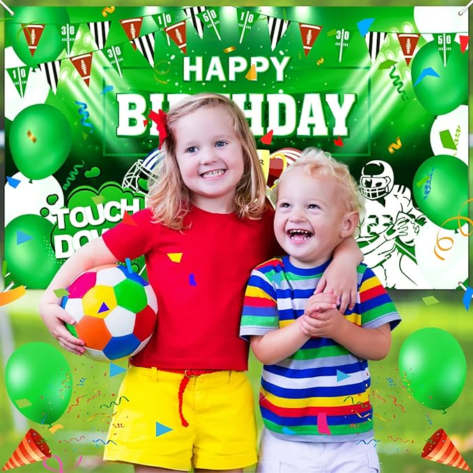 Football Birthday Party Decorations Super Game Backdrop Banner Football Bowl Theme Birthday Party Supplies Touchdown Banner Decor