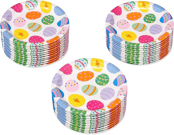 American Greetings 36-Count Dessert Plates, Easter Party Supplies