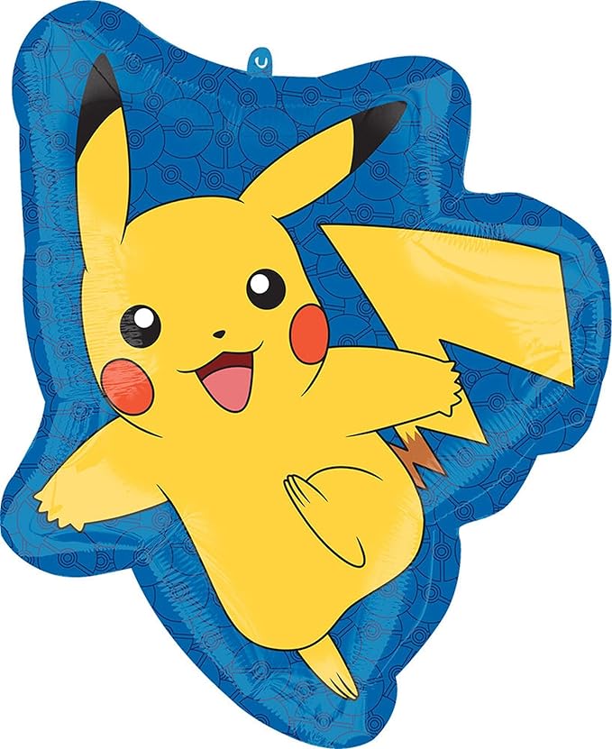 Anagram 6th Birthday Party Supplies 7pc Pikachu Foil Balloon Bouquet Decorations