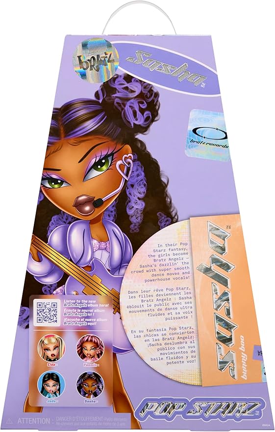 Bratz Pop Starz Sasha Fashion Doll with Accessories and Charm