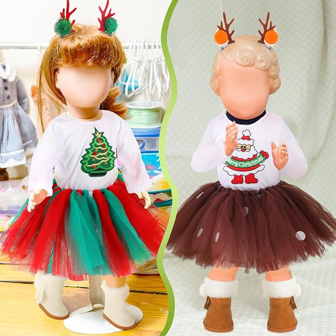 Kajaia 8 Pcs Doll Clothes 18 Inch Doll Clothes and Accessories Dress Flip Flops Hat Outfit Swimsuit Accessories for 18 Inch(Stylish)