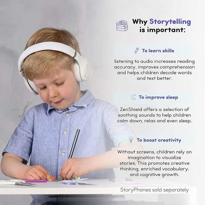 StoryShield, Lingokids Screen-Free Audio Storytelling Disk, Learn About Art and Music with Cowy