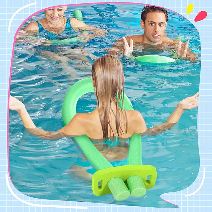 4 Pcs Swimming Noodle Floating Connector Swim Pool Noodles Accessories EVA Stick Colorful Connector for Summer Outdoor Beginners Water Pool Games Beach Lake Party