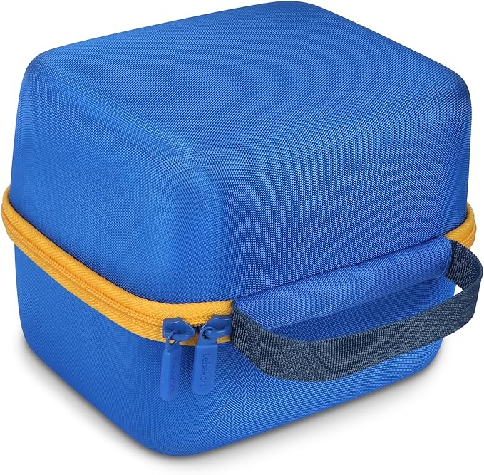 Hard Case Compatible with Yoto Player Kids Speaker Kids Audio Music Children Player Audiobook Cards Radio (Blue + Yellow Case)