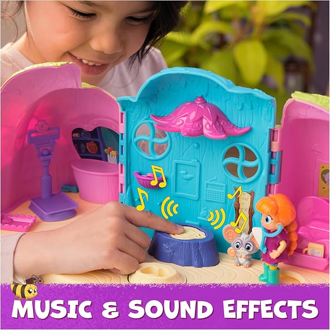 Vida The Vet, Vet Clinic, Treehouse Playset with Action Figures, Dollhouse Furniture & Accessories, Kids Toys for Girls & Boys Ages 3 and up