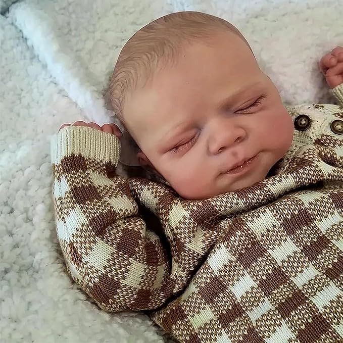 Anano Reborn Baby Dolls Silicone Full Body, Realistic Baby Doll Newborn Boy 18 in Full Silicone Babys Doll, Real Life Babys Reborn Dolls, Lifelike Babies with Accessories