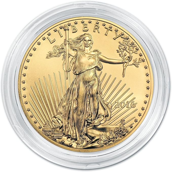 Guardhouse 32.7mm Direct Fit Coin Capsule for 1 Ounce American Gold or Platinum Eagle US Lettered Edge Half Dollar or Other Similar Sized Coins Pack of 100