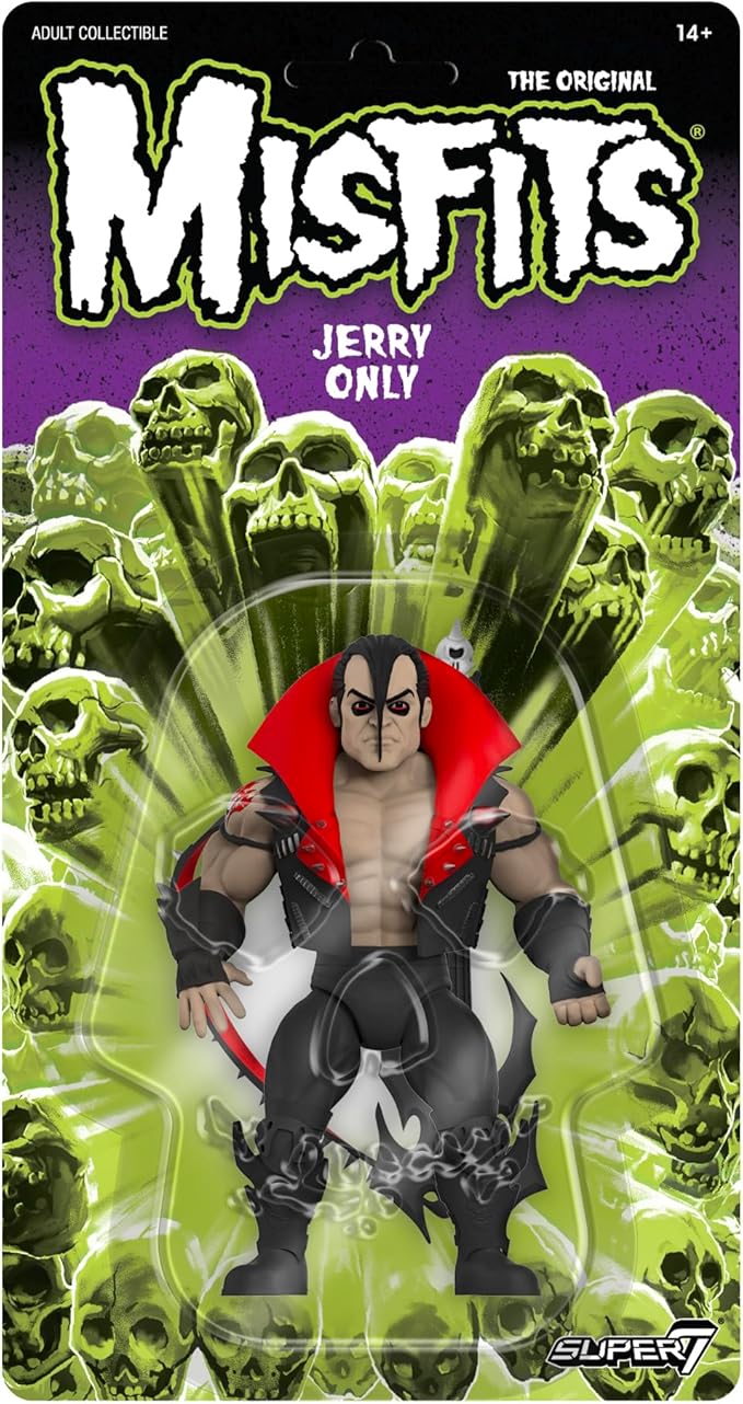 Super7 Vintage Misfits Jerry Only - 5.5" Misfits Action Figure with Accessory Classic Music Collectibles and Retro Toys