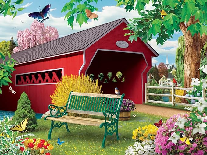 Masterpieces 750 Piece Jigsaw Puzzle for Adults and Family - Springtime - 18"x24"
