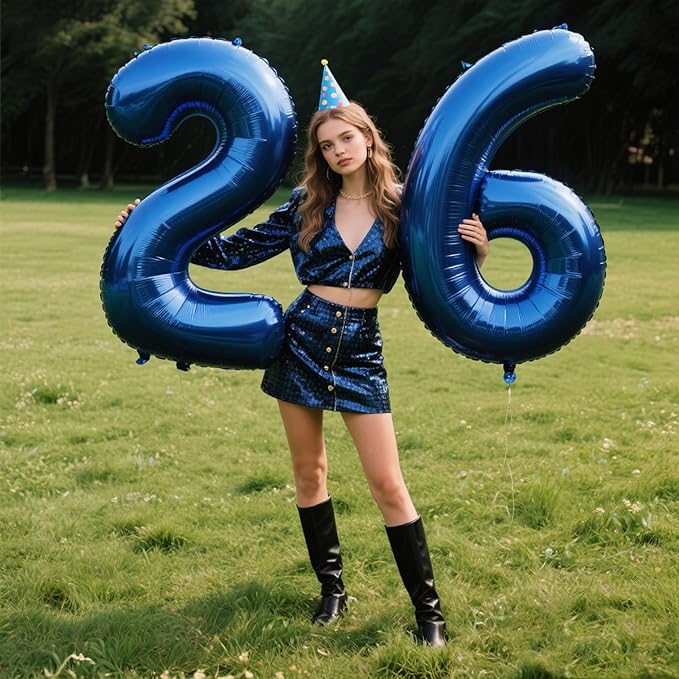40 Inch Navy Blue Foil Number 6 Foil Balloon 6th 16th 60th 66th Birthday Jumbo Anniversary Corporate Milestone Event Decorations Dark Blue 6 Digit Birthday Party