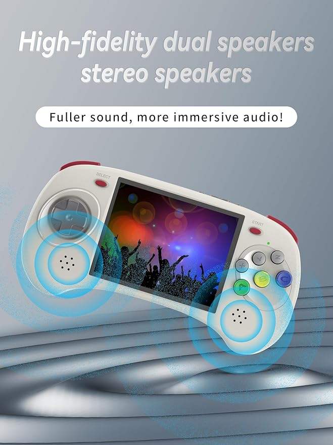 RG ARC-D Dual OS Android 11 and Linux,Retro Handheld Game with 128G TF Card Pre-Installed 4541 Games Supports 5G WiFi 4.2 Bluetooth Online Fighting,Streaming and HDMI
