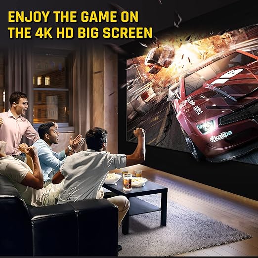 Kinhank Super Console Cube X3 Built-in 65,000+ Games,Retro Video Game Console Compatible with 60+ Classic Emulators,EmuELEC 4.5 Game System+Android TV 9.0,S905X3 Chip,8K Output,Up to 5 Players
