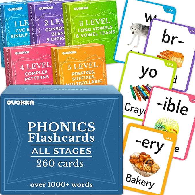 QUOKKA Set of Learning Flash Cards for Kids