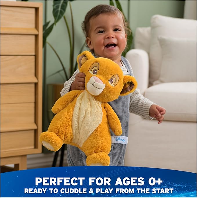 GUND Disney Official Simba Oh So Snuggly Plush, The Lion King, Lion Stuffed Animal for Babies and Infants, Yellow, 12.5”