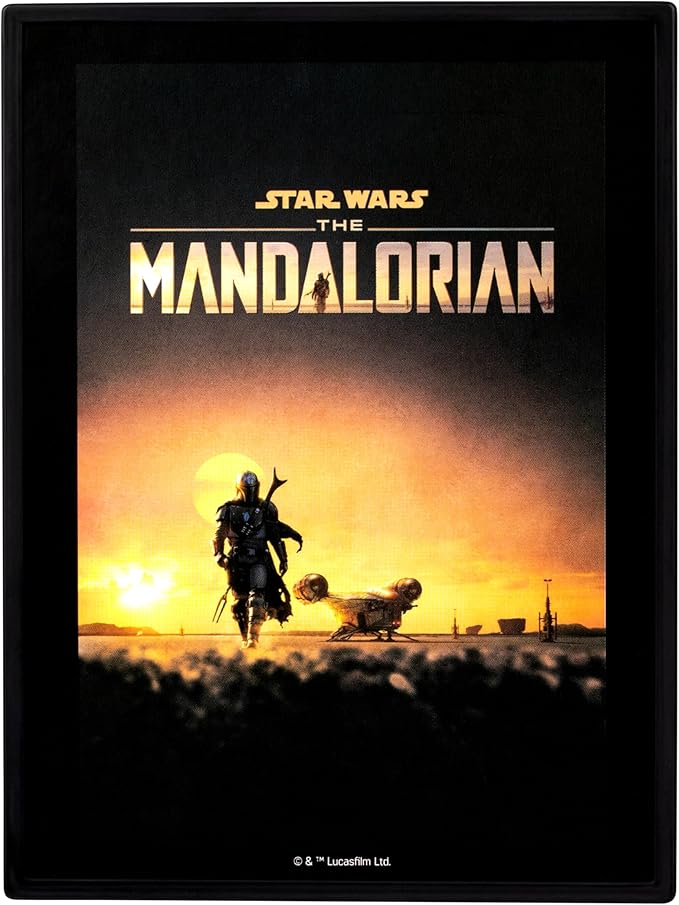 FANDROP SW03-Star Wars: The Mandalorian - The Mandalorian & Grogu, FANDROP Combines an Epic Diorama, Artifacts & Scene Marker Creating A Display to Enhance Any Star Wars Collection, 4 to Collect