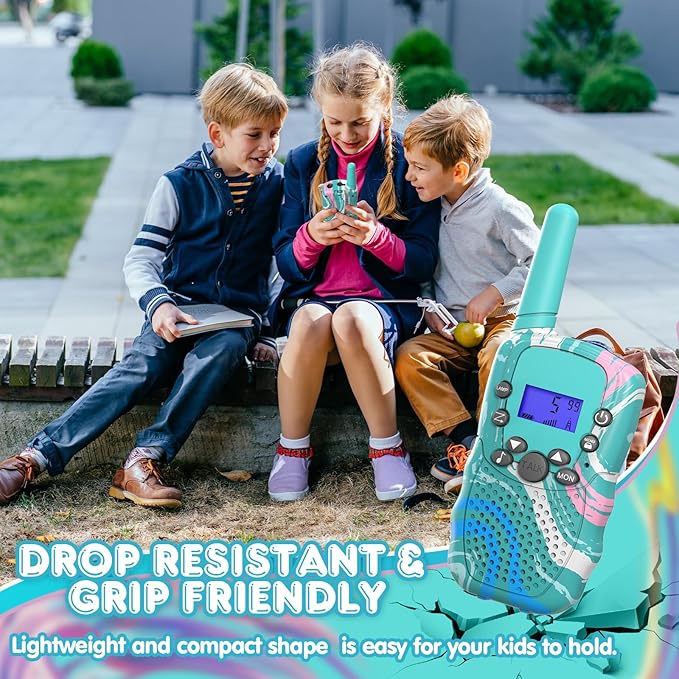 Selieve Toys Gifts for 3 4 5 6 7 8 Year Old Boys, Walkie Talkies for Kids Long Range 2 Pack with 22 Channels, LED Flashlight & VOX Function, Boys Toys Age 3 4 5 6 Year Old for Outside, Camping, Hiking