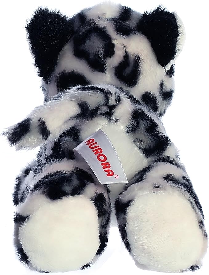 Aurora® Adorable Mini Flopsie™ Snow Leopard Stuffed Animal - Mini Companions Ready for Playful Adventures - for Kids All Ages, Toddlers, Adults, and Families - Gray 8 Inches