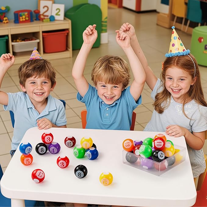 JOYIN 36 Pack 8-Ball Pool Fidget Spinners for Kids, Pool Ball Party Favors, Fidget Toys Bulk, Stress Balls, Easter Egg Fillers Goodie Bag Stuffers for Birthday Party, Treasure Box for Classroom